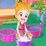 Baby Hazel Cleaning Time