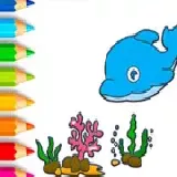 Coloring Book: Dolphin