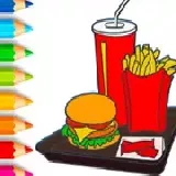 Coloring Book: Hamburger