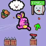 Cute Rabbit's Challenging Adventure