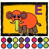 Easy Kids Coloring Letters