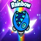 Geometry Neon Dash Rainbow