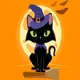 Grumpy Halloween Cats