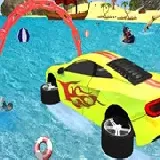 Mega Water Surface Car Racing Game 3D