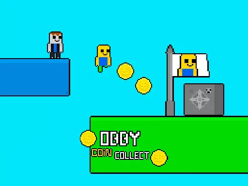 Obby vs Bacon Rainbow Parkour