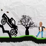 Paper Monster Truck Race