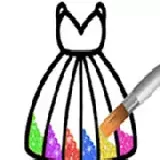 Princess Glitter Coloring