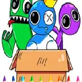 Rainbow Friends Coloring Book