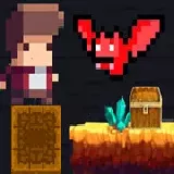 Tiny Man And Red Bat