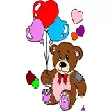 Valentine Pets Coloring Book
