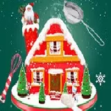 Xmas Gingerbread House Cake